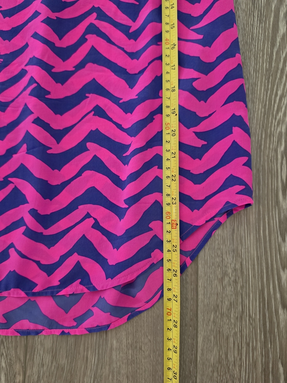 Lilly Pulitzer Hot Pink and Purple Zigzag Scoop Neck Silk Tank - Picture 4 of 7